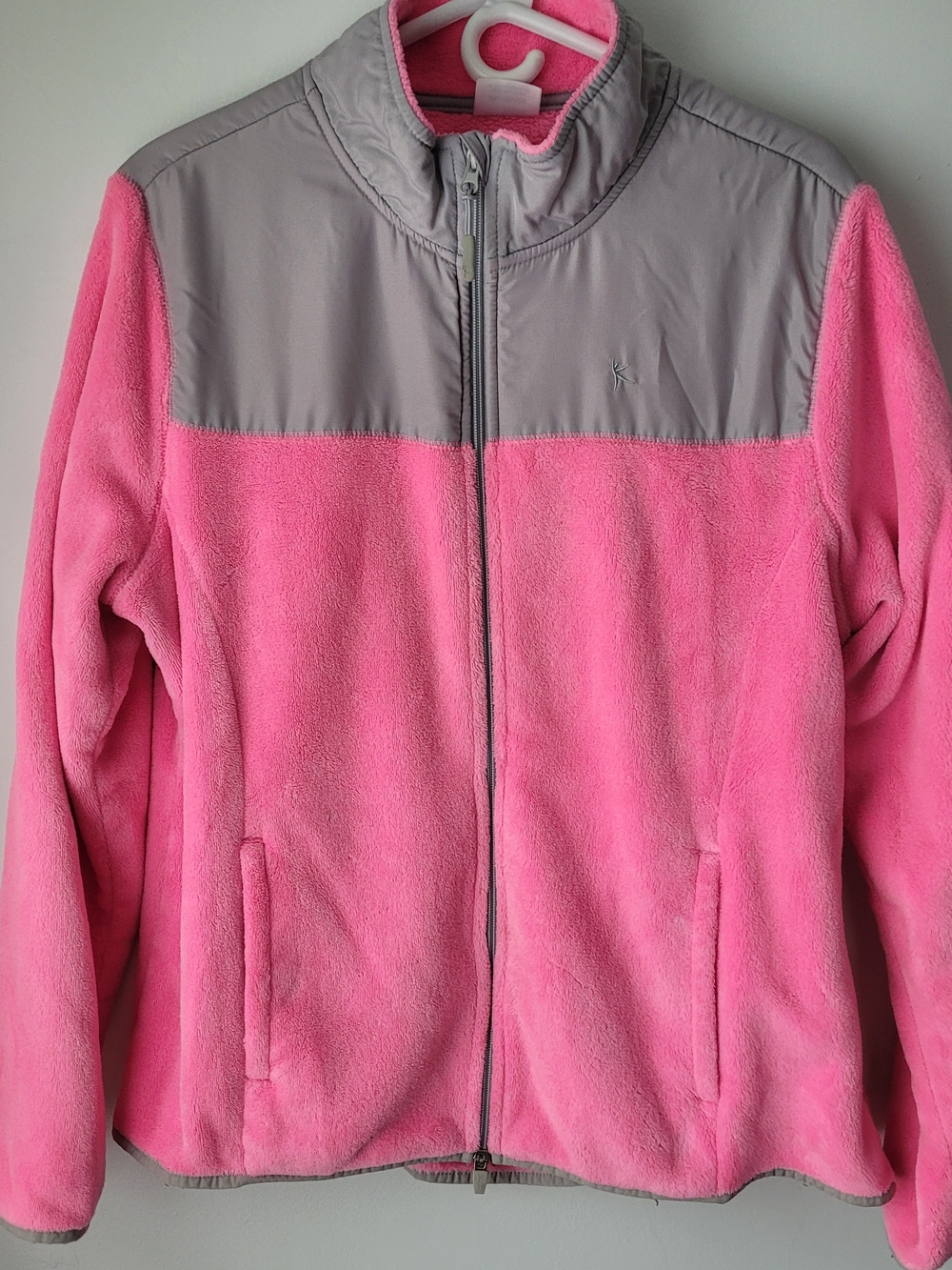 Danskin Women Pink Fleece Jacket Size XXL